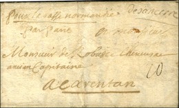 '' De Sancerre '' (L N° 3) Sur Lettre Avec Texte Daté. 1726. - TB. - 1701-1800: Précurseurs XVIII