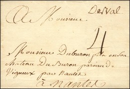 '' Derval '' (L N° 1). 1766. (cote : 450). - TB / SUP. - 1701-1800: Précurseurs XVIII
