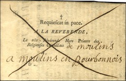 Lettre Avec Texte Daté De Nantes 1759 Adressée En Franchise Des Carmélites à Moulins. - TB / SUP. - 1701-1800: Precursori XVIII