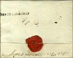 DEB DE LUNEVILLE + '' Debce De Bar Sur Ornain '' (NR De Bar-le-Duc) Sur Lettre Avec Texte Daté De Liège Le 1 Pluviose An - 1701-1800: Precursores XVIII