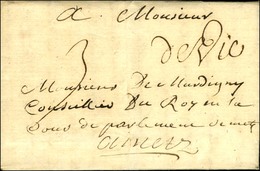 '' Devic '' (L N° 2) Sur Lettre Avec Texte Daté De Moyenvic Le 24 Novembre 1740 Pour Metz. - TB / SUP. - 1701-1800: Precursors XVIII