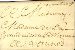 '' De Pontscorff '' (L. N° 1) + HENB (Hennebont) à Sec Sur Lettre Avec Texte Daté 1748. - SUP. - RR. - 1701-1800: Vorläufer XVIII