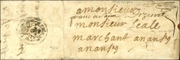 Lettre Avec Texte Daté De Paris Le 9 Novembre 1700 Adressée à Nantes, Au Verso Exceptionnel Port Payé Orné (L N° 31) Au  - 1701-1800: Précurseurs XVIII