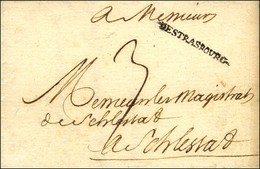 DESTRASBOVRG (L N° 3) Sur Lettre Avec Texte Daté 1722. - SUP. - 1701-1800: Vorläufer XVIII