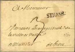 STRASB: (L N° 7) Sur Lettre Avec Texte Daté 1734. - TB / SUP. - R. - 1701-1800: Précurseurs XVIII