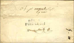 DEB.9 / PONT-LE-ROI + Mention Manuscrite '' B.p Nogent S.s. '' Sur Lettre Avec Texte Daté 1822. - TB / SUP. - R. - 1801-1848: Précurseurs XIX