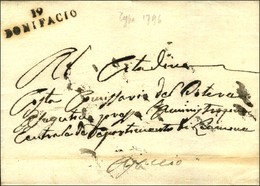 19 / BONIFACIO (type De 1796) Sur Lettre Sans Texte Pour Ajaccio. - TB / SUP. - 1801-1848: Précurseurs XIX