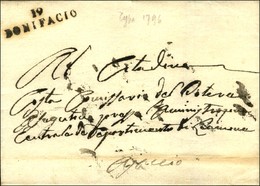 19 / BONIFACIO (type De 1796) Sur Lettre Sans Texte Pour Ajaccio. - TB / SUP. - 1801-1848: Precursori XIX