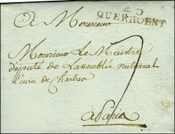 40 / QUERHOENT Sur Lettre Avec Texte Daté 1792. - TB / SUP. - R. - 1801-1848: Précurseurs XIX