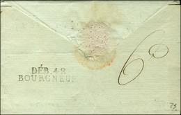 DEB. 42 / BOURGNEUF Sur Lettre Avec Texte Daté 1808. - TB / SUP. - RR. - 1801-1848: Precursors XIX