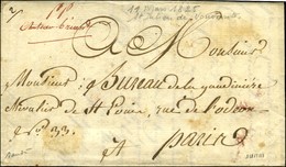 Mention Manuscrite '' Pp. / Château-briant '' (faute De MP) Sur Lettre Avec Texte Daté De St Julien Le 11 Mars 1825. - T - 1801-1848: Précurseurs XIX