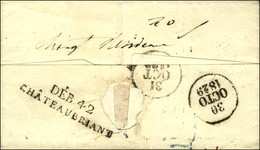 Lettre De Paris Pour Chateaubriant Réexpédiée En Poste Restante à Nantes. Au Recto, DEB 42 / CHATEAUBRIANT. 1829. - SUP. - 1801-1848: Precursors XIX