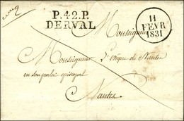 P.42.P. / DERVAL Sur Lettre Avec Texte Daté 1831. - SUP. - R. - 1801-1848: Precursores XIX