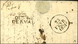 DEB. 42 / DERVAL Sur Lettre Avec Texte Daté 1831. - TB / SUP. - R. - 1801-1848: Precursori XIX