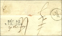 DEB. 42 / VARADES Sur Lettre Avec Texte Daté 1827. - SUP. - R. - 1801-1848: Precursores XIX