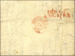 42 / ANCENIS Sur Lettre Avec Texte Pour Angers Réexpédiée à Chateauneuf. Au Verso, Càd Rouge D'arrivée ANGERS / 1810 Et  - 1801-1848: Vorläufer XIX