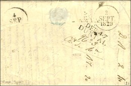 DEB. 47 / DURTAL Sur Lettre Avec Texte Daté 1829. - SUP. - R. - 1801-1848: Precursori XIX