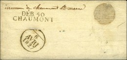 DEB. 50 / CHAUMONT Sur Lettre Avec Texte Daté 1827. - SUP. - 1801-1848: Vorläufer XIX