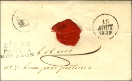 DEB 52 / PONT-A / MOUSSON. Au Recto, P. 55. P. / METZ Sur Lettre Pour Pontaurson (Manche). Au Verso, Mention Manuscrite  - 1801-1848: Precursors XIX