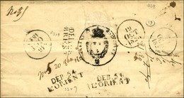 DÉB.54 L'ORIENT + DÉB.28 / BREST, Au Recto 28 / BREST. 1828. - TB / SUP. - 1801-1848: Precursors XIX