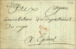 P30P / TOULOUSE Sur Lettre Avec Texte Imprimé, Belle Vignette Et Signature Des Administrateurs De La Haute Garonne Pour  - 1801-1848: Vorläufer XIX