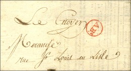 ABs Rouge Dans Un Cercle (P. N° 2630) Sur Imprimé Non Daté Pour Paris. - SUP. - 1801-1848: Vorläufer XIX