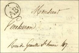 ABs Noir Dans Un Cercle (P. N° 2631) Sur Lettre Avec Texte Daté Du 26 Juillet 1820. - SUP. - 1801-1848: Precursors XIX