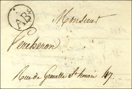 ABs Noir Dans Un Cercle (P. N° 2631) Sur Lettre Avec Texte Daté Du 26 Juillet 1820. - SUP. - 1801-1848: Précurseurs XIX