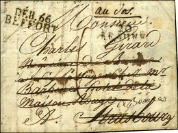 20 / BEAUNE Sur Lettre Adressée à Strasbourg Réexpédiée. Au Verso, '' D.b. De Chagny ''. Au Recto, DEB. 66 / BEFFORT Sur - 1801-1848: Precursors XIX