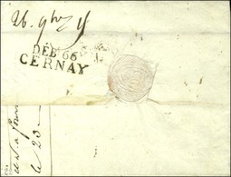 DEB. 66 / CERNAY Sur Lettre Avec Texte Daté 1815. - SUP. - R. - 1801-1848: Precursors XIX