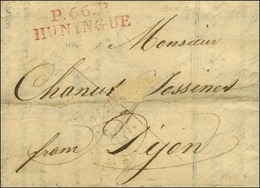 P. 66. P. / HUNINGUE Rouge Sur Lettre Avec Texte Daté 1819. - SUP. - R. - 1801-1848: Precursors XIX