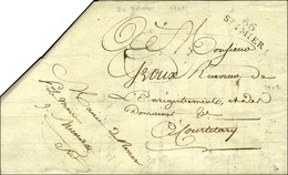 66 / ST IMIER Sur Un état De Décès Survenu Dans La Commune De Renan Adressé En Franchise. 1808. - TB / SUP. - 1801-1848: Precursores XIX