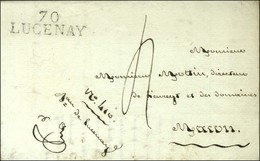 70 / LUCENAY Sur Lettre Avec Texte Daté 1812. - SUP. - R. - 1801-1848: Precursors XIX