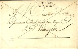 81 / ARNAC Rectifié P.81.P. / ARNAC Sur Lettre Avec Texte Daté Des Forges De Mondon. 1826. - TB / SUP. - 1801-1848: Précurseurs XIX