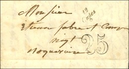 12 / Cuges, Taxe 25 DT. 1852. - SUP. - R. - Sonstige & Ohne Zuordnung