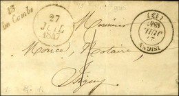 Cursive 13 / La Cambs Càd T 14 ISIGNY (13) Taxe 1 Sur Lettre Locale. 1847. - TB / SUP. - Other & Unclassified