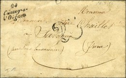 Cursive 24 / Cussey-s- / L'Oignon Taxe 25 DT. 1854. - TB. - Sonstige & Ohne Zuordnung