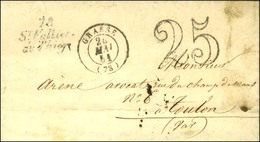 Cursive 78 / St Vallier / Du Thiey Càd T 15 GRASSE 24 MAI 51 Taxe 25 DT Sur Lettre Pour Toulon. - TB. - R. - Autres & Non Classés