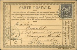 Càd T 18 Bleu TREVIERES / CALVADOS / N° 77 Sur CP. 1877. - TB. - Autres & Non Classés