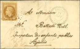 GC 4741 / N° 28 Càd T 22 GHISONI 19 Sur Lettre Locale Pour Ajaccio. 1868. - TB. - Other & Unclassified