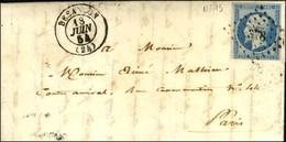 PC 378 / N° 15 Filet Effleuré Càd T 15 BESANÇON (24). 1854. - TB. - Autres & Non Classés