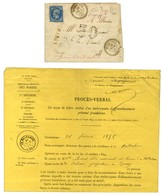 PC / N° 14 Càd T 22 MONTBENOIT (24) Taxe 30 DT Pour Timbre Ayant Déjà Servi + Dossier De Saisie. 1858. - TB. - Other & Unclassified