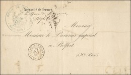 Càd T 15 LA CHAPELLE-S-ROUGEMONT / B. M. Sur Lettre En Franchise Retournée De Belfort Pour Belfort. 1868. - TB / SUP. -  - Autres & Non Classés