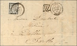 Càd T 24 DOLLON (71) / Timbre-taxe N° 18 Sur Lettre Non Affranchie Au Départ De Paris. 1884. - TB / SUP. - R. - Autres & Non Classés