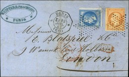 Etoile / N° 23 + 29 (def) Càd Octo De Lev Ex * PARIS * (60) E1 Sur Lettre Pour Londres. 1867. - TB. - Sonstige & Ohne Zuordnung