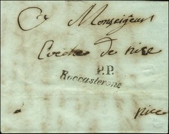 Cursive Roccasterone + P.P. Sur Lettre De Sigalé Pour Nice. 1849. - SUP. - R. - Andere & Zonder Classificatie