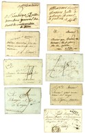 Lot De 29 Lettres D'Avallon : Marques Postales Du 18e, PD, PP, Càd, PC Et GC. - TB. - Autres & Non Classés
