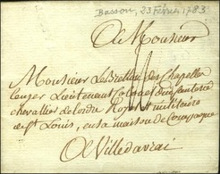 BASSOU (L N° 1a à Sec) Sur Lettre Avec Texte Daté. 1783. - TB. - Otros & Sin Clasificación