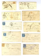 Lot De 10 Lettres De Courson : Cursives, Càd, PC Et GC. - TB. - Sonstige & Ohne Zuordnung