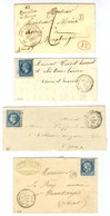 Lot De 4 Lettres De Griselles Le Bocage : Cursives, PC Et GC. - TB. - Autres & Non Classés